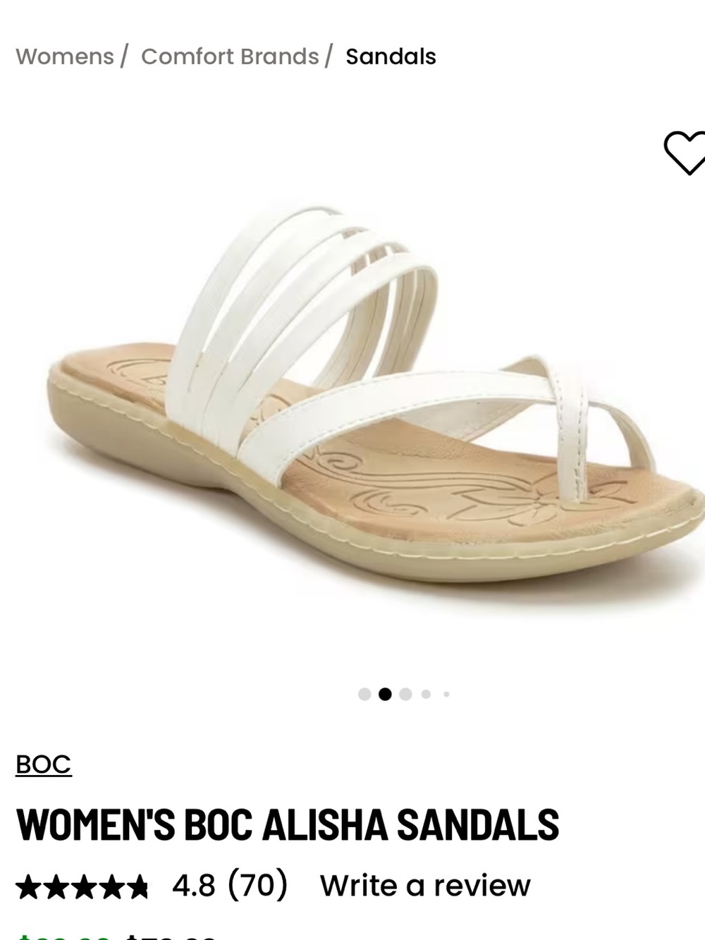 B.O.C Womens Alisha Sandals - Picture 2 of 7